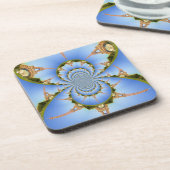 パリ魔法:幾何学的エッフェルタワーデザイン コースター (左側)