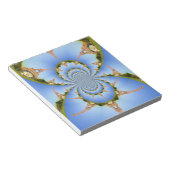 パリ魔法:幾何学的エッフェルタワーデザイン ノートパッド (アングル)