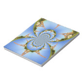 パリ魔法:幾何学的エッフェルタワーデザイン ノートパッド (回転)