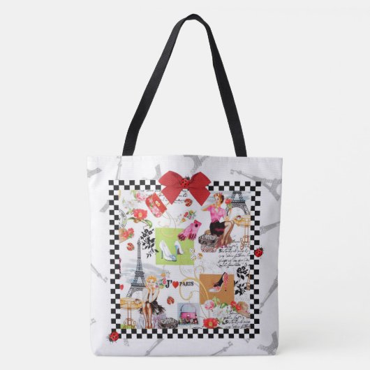パリ1で4月 トートバッグ (正面)