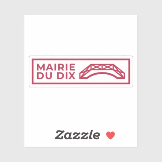 パリ10区のロゴ シール (シート)