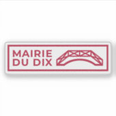 パリ10区のロゴ シール (正面)