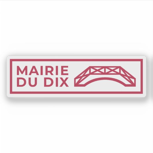 パリ10区のロゴ シール (正面)