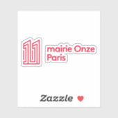 パリ11区のロゴ シール (シート)