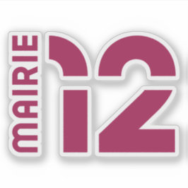 パリ12区のロゴ シール