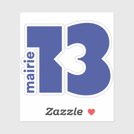 パリ13区のロゴ シール (シート)