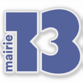 パリ13区のロゴ シール