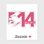 パリ14区のロゴ シール (シート)