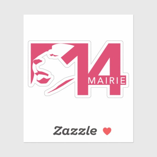 パリ14区のロゴ シール (シート)