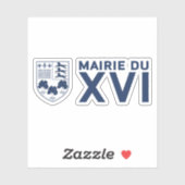 パリ16区のロゴ シール (シート)