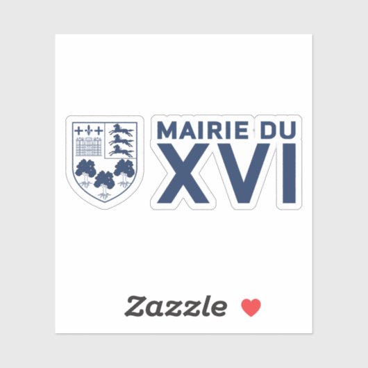 パリ16区のロゴ シール (シート)