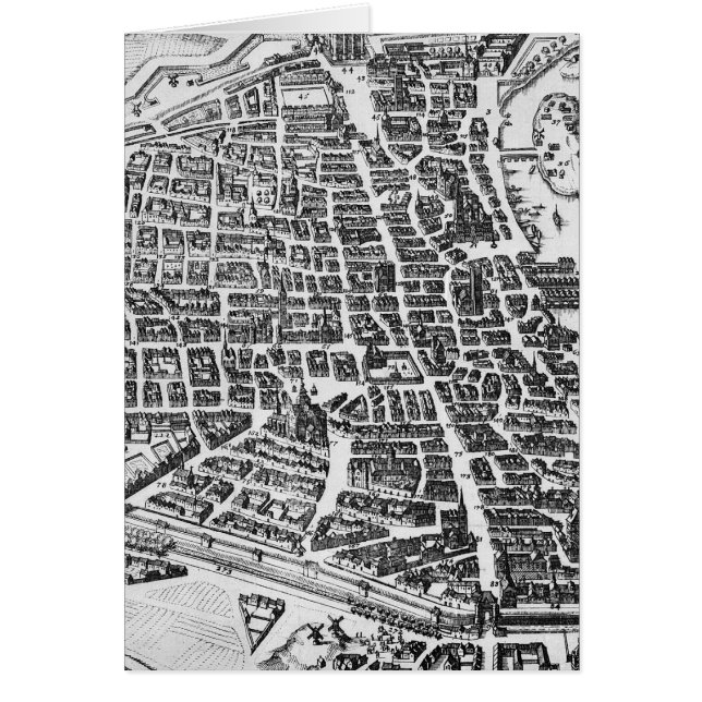 パリ1620年の地図 (正面)