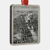 パリ1620年の地図 メタルオーナメント (右)