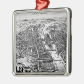 パリ1620年の地図 メタルオーナメント (左)