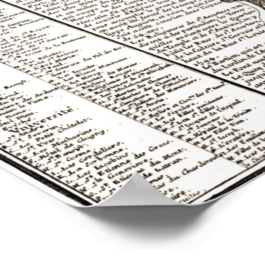 パリ1643 ポスター (角)