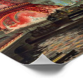 パリ1889 – エクスポジションユニバーゼルエッフェルタワー ポスター (角)