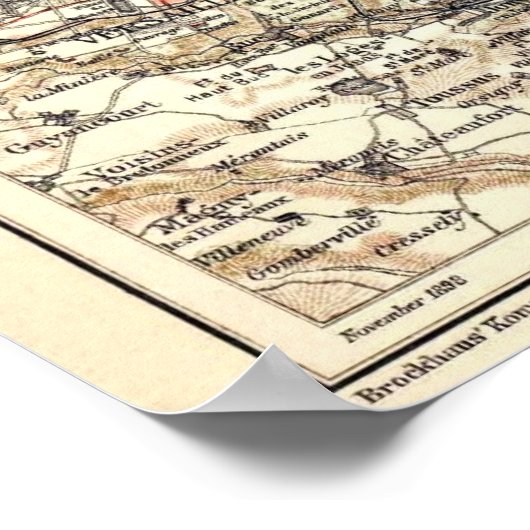 パリ1898 ポスター (角)