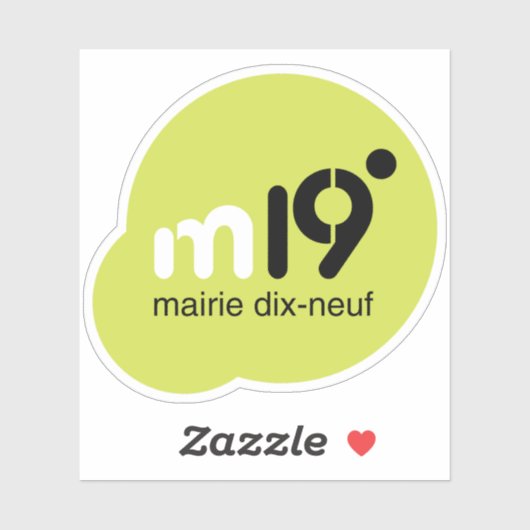 パリ19区のロゴ シール (シート)