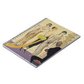 パリ1920-30年の判断(pochoirのプリント) ノートブック (左側)