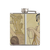 パリ1920-30年の判断(pochoirのプリント) フラスク (裏面)