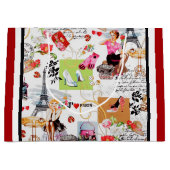 パリ2の4月 ラージペーパーバッグ (正面)