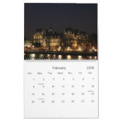 パリ2014年 カレンダー (2月 2026)