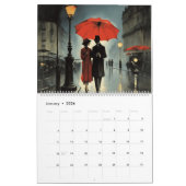 パリ2024で雨が降っている –  カレンダー (1月 2026)