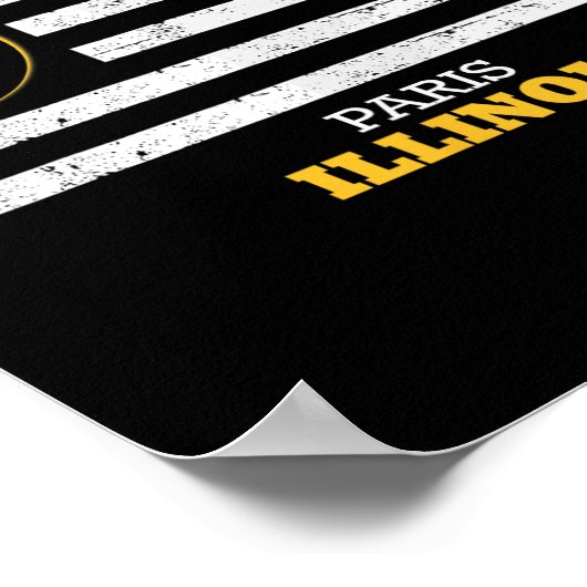 パリ2024 太陽の Eclipse 2024 040824 Eclipse ポスター (角)