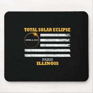 パリ2024 太陽の Eclipse 2024 040824 Eclipse マウスパッド
