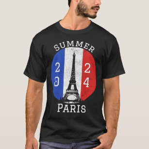 パリ2024 J.O.フランス夏国際的スポーツ Tシャツ