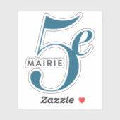 パリ5区のロゴ シール (シート)