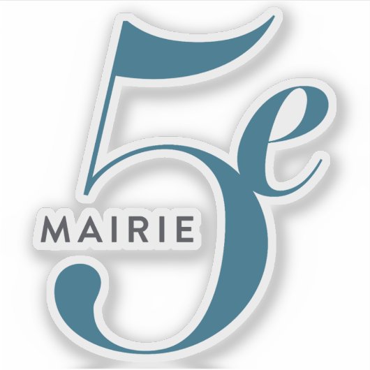 パリ5区のロゴ シール (正面)