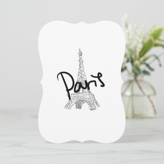 パリ5x7招待状 招待状 (スタンド正面)