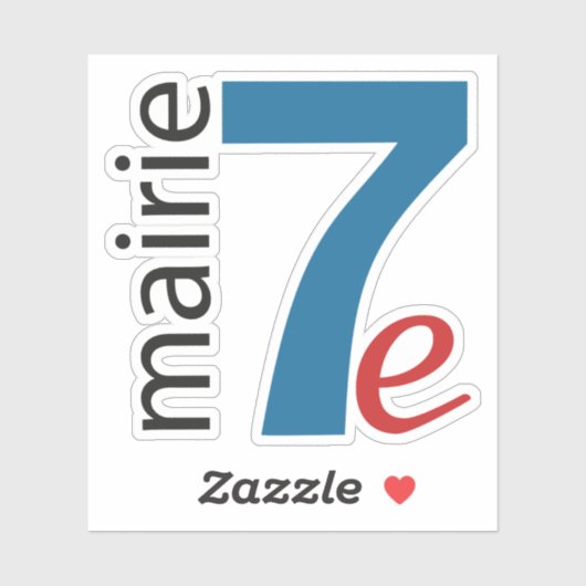 パリ7区のロゴ シール (シート)