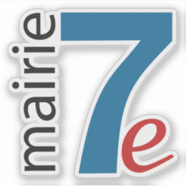 パリ7区のロゴ シール