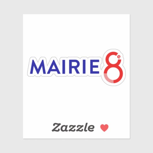 パリ8区のロゴ シール (シート)