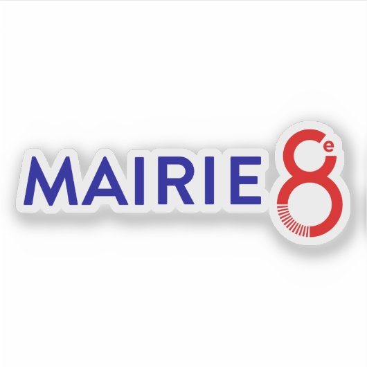 パリ8区のロゴ シール (正面)