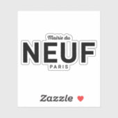 パリ9区のロゴ シール (シート)