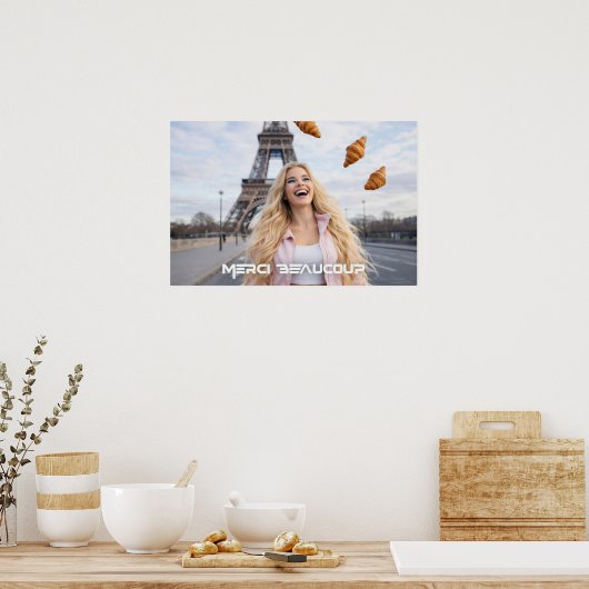パリ - どうもありがとう ポスター (キッチン)