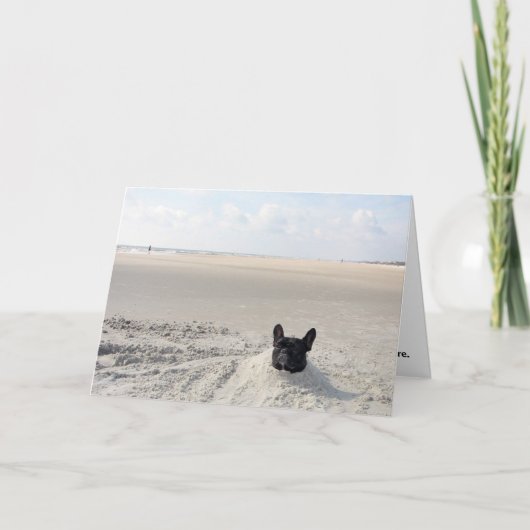 パリ・イン・ザ・サンド サンキューカード (正面)