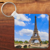 パリ、エッフェルタワーとセーヌ川、フランス。 キーホルダー (正面)
