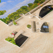 パリ、エッフェルタワーとセーヌ川、フランス。 ジグソーパズル (側面)