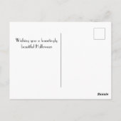 パリ、エッフェルタワーとハロウィーンバルーンゴシック ポストカード (裏面)