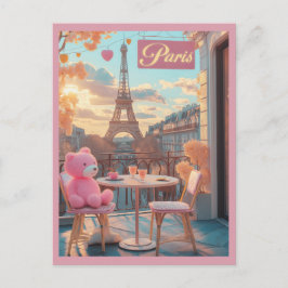 パリ – エッフェルタワートラベル ポストカード