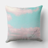 パリ、エッフェルタワーボンジュールフランスのモダン クッション (裏面)