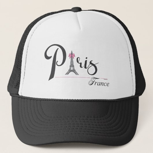 パリ – エッフェルタワーボーフランスのシック キャップ (正面)