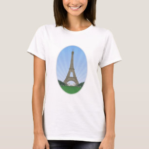 パリ:エッフェルタワー:ベクトルスケッチ: Tシャツ