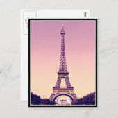 パリ – エッフェルタワー ポストカード (正面/裏面)