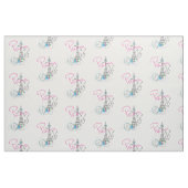 パリ、エッフェルタワー、手紙、切手， ファブリック (ファットクウォーター)