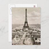 パリ:エッフェルタワー, 1900 ポストカード (正面/裏面)